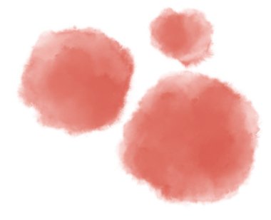 Güller pembe kırmızı turuncu renkte sulu boya yumuşak organik sanat elementlerini düşürür.