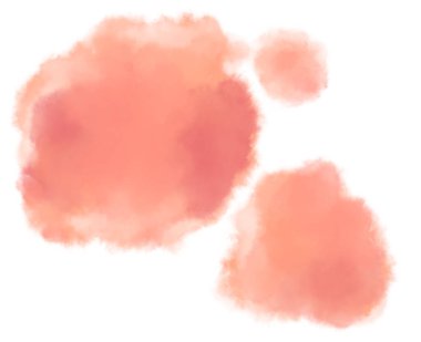 Güller pembe kırmızı turuncu renkte sulu boya yumuşak organik sanat elementlerini düşürür.