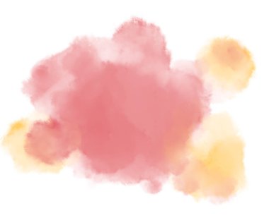 Güller pembe kırmızı turuncu renkte sulu boya yumuşak organik sanat elementlerini düşürür.