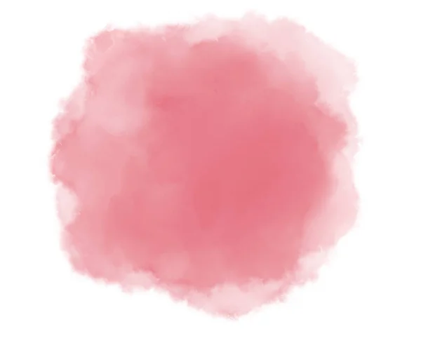 玫瑰粉红黄橙彩绘水彩画滴下柔和甜蜜的有机艺术元素 — 图库照片