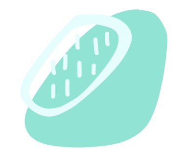 Pastel rengarenk renkli özgür form organik boho doodle el çizimi çizim elementi