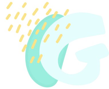 Pastel rengarenk renkli özgür form organik boho doodle el çizimi çizim elementi