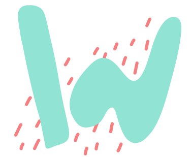 Pastel rengarenk renkli özgür form organik boho doodle el çizimi çizim elementi