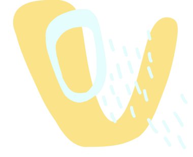 Pastel rengarenk renkli özgür form organik boho doodle el çizimi çizim elementi