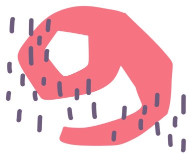 Freeform el çizimi organik element pastel renk şeması en az dekorasyon unsurları boho stili sanat