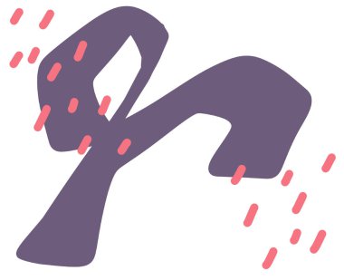 Freeform el çizimi organik element pastel renk şeması en az dekorasyon unsurları boho stili sanat