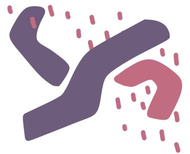 Freeform el çizimi organik element pastel renk şeması en az dekorasyon unsurları boho stili sanat