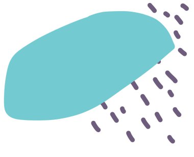 Freeform el çizimi organik element pastel renk şeması en az dekorasyon unsurları boho stili sanat