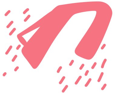 Freeform el çizimi organik element pastel renk şeması en az dekorasyon unsurları boho stili sanat