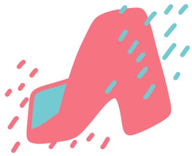 Freeform el çizimi organik element pastel renk şeması en az dekorasyon unsurları boho stili sanat