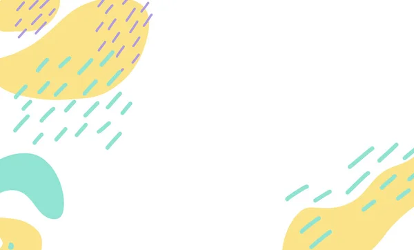 Kid Pastel Fun Colorful Freeform Organic Boho Doodle Shape Hand — Stock Photo, Image