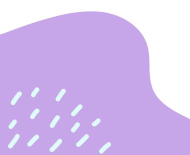 Dekorasyon çizimi için yumuşak organik damlacık pastel elementler