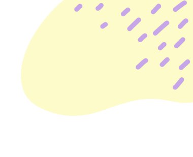 Dekorasyon çizimi için yumuşak organik damlacık pastel elementler