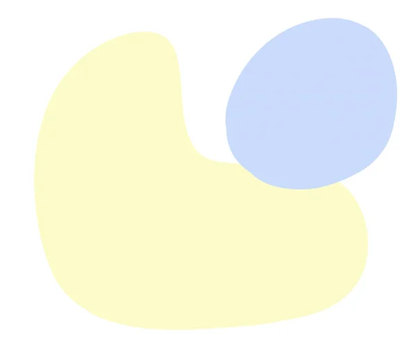 Miękki Organiczny Kształt Blob Pastelowe Formy Elementów Dekoracji Ilustracji Zestaw — Zdjęcie stockowe