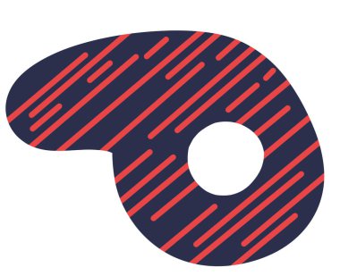 El çizimi damlası ve paralel grafik çizgileri kalça organik sanat soyut elementleri