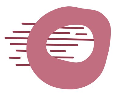 El çizimi çakıl taşı ve paralel çizgiler kalça organik sanat soyut elementleri