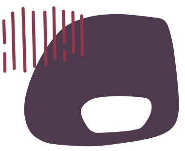 El çizimi damlası ve paralel grafik çizgileri kalça organik sanat soyut elementleri