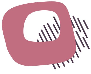 El çizimi damlası ve paralel grafik çizgileri kalça organik sanat soyut elementleri