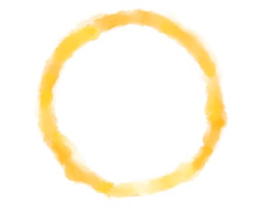 Geometrik şekil daire el çizimi suluboya fırça çizgisi soyut modern element sanatı