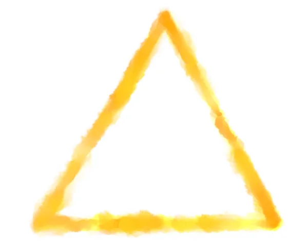 Γεωμετρικό Σχήμα Τρίγωνο Χέρι Drawin Υδατογραφία Γραμμή Βούρτσα Διακοσμητική Αφηρημένη — Φωτογραφία Αρχείου