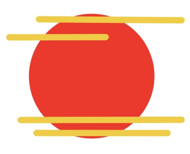 Çocuk eğlence projesi dekorasyon sanatı için katı basit jeonetrik şekil ve biçim