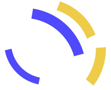 Birincil renk çocuk dekoratif element geometrik şekil sanatında dağılmış daire çizgisi