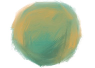 Organik yağlı boya çember küre, sanatsal soyut element arka planını okşa