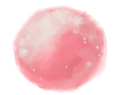 Beyaz mürekkep lekesi hilight resim ile suluboya daire arka planı