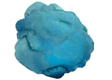 Suluboya benekli sanatsal element el yazısı kağıt üzerindeki organik resim izole dokuyu kes