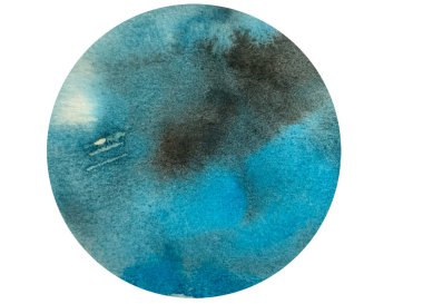 Suluboya benekli sanatsal element el yazısı kağıt üzerindeki organik resim izole dokuyu kes