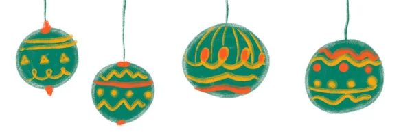 Χριστούγεννα Μπιχλιμπίδι Κρέμονται Μπάλα Στολίδι Διακόσμηση Baaner Στοιχείο Εικονογράφηση Τέχνης — Φωτογραφία Αρχείου