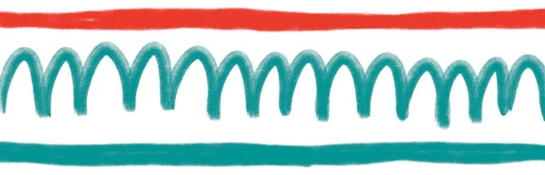 Christmas Decorative Freehand Doodle Graphic Header Footer Banner Red Green — Φωτογραφία Αρχείου