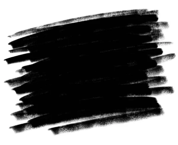 Чорна Лінія Чорнила Заповнює Каракулі Вільний Креслення Форми Ескізу Мистецтва — стокове фото