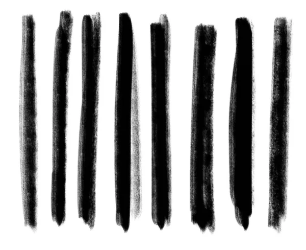 Černý Inkoust Čára Tah Doodle Freehand Náčrt Kresba Tvar Tvar — Stock fotografie