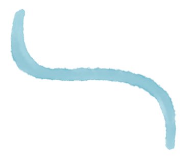 Şeffaf suluboya fırça şekli Pastel element çizim sanatı