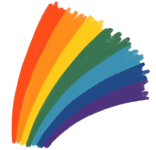 Rainbow Pride Flag Backgroun Banner Space Decoration Lgbtq Element Hand — Photo