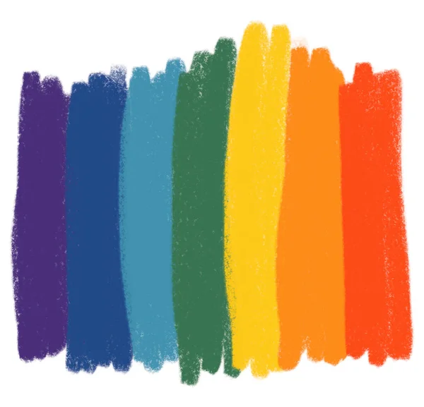 Rainbow Pride Flag Backgroun Banner Space Decoration Lgbtq Element Hand — Stockfoto