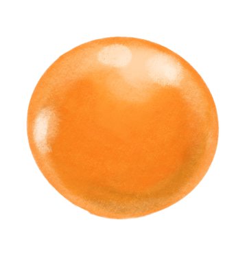 Bubble gum ball digital paint illustartion hand drawing