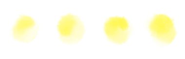 Watercolor circle dots in line banner pastel color mixing boarder elements painting