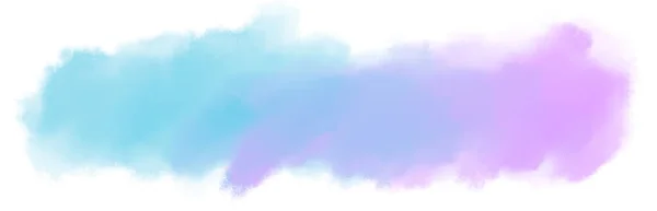 Watercolor Paint Stroke Gradiant Wash Banner Pastel Color Mixing Boarder — стоковое фото