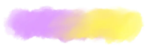 Watercolor Paint Stroke Gradiant Wash Banner Pastel Color Mixing Boarder — Stockfoto