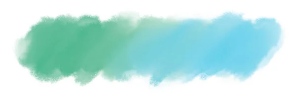Watercolor Paint Stroke Gradiant Wash Banner Pastel Color Mixing Boarder — ストック写真