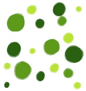 avocada green dots graphic drawing painting illustration element art