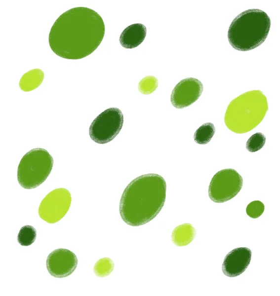 Avocada Green Dots Graphic Drawing Painting Illustration Element Art — Stockfoto