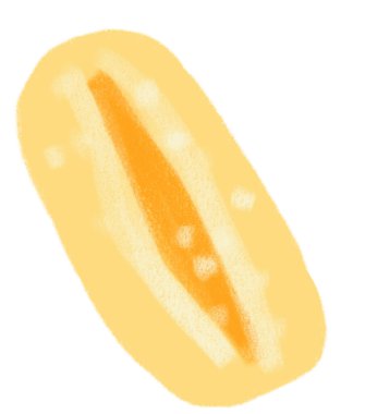 Bread toast breakfast food set elements hand drawn doodle minimal style pastel color illustration art