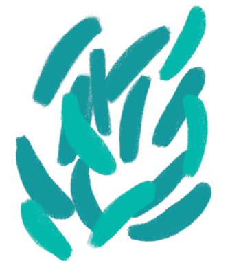 Mixed vegetable green red breakfast food set elements hand drawn doodle minimal style pastel color illustration art