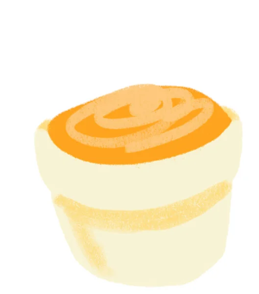 Cheese Dip Sauce Mexican Food Cartoon Doodle Pastel Style Illustration — 스톡 사진