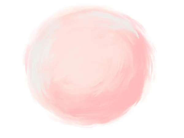 Pastel Oil Painting Brush Texture Geometric Circle Circular Shape Elements — Foto Stock