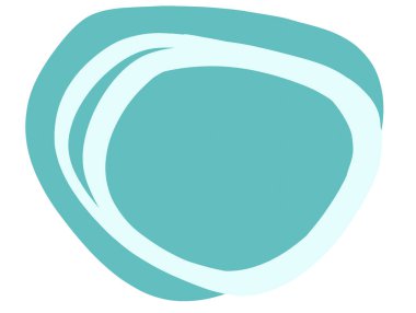 Pastel red green blob organic doodle hand drawing shape and form illustration background art element