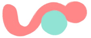 Freeform abstract shape freeform line minimal colorful decorative background element doodle art